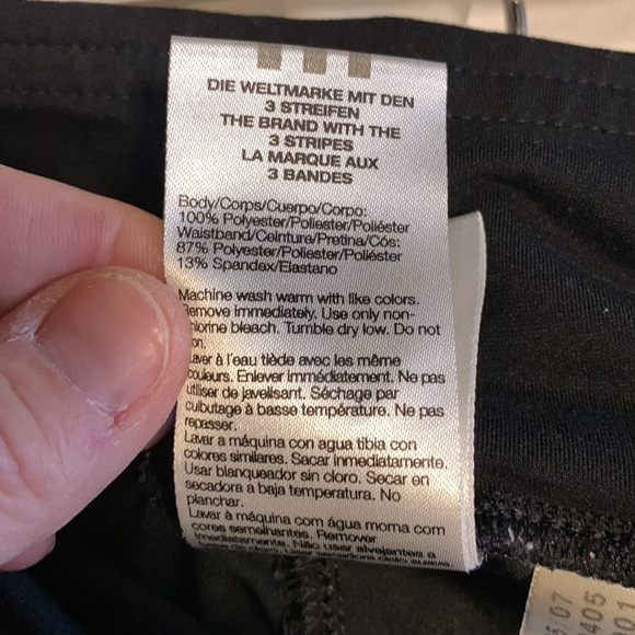 Adidas Womens Black Boot Cut Yoga Athleisure Pants Flat Front Size Small Lounge - Picture 12 of 13